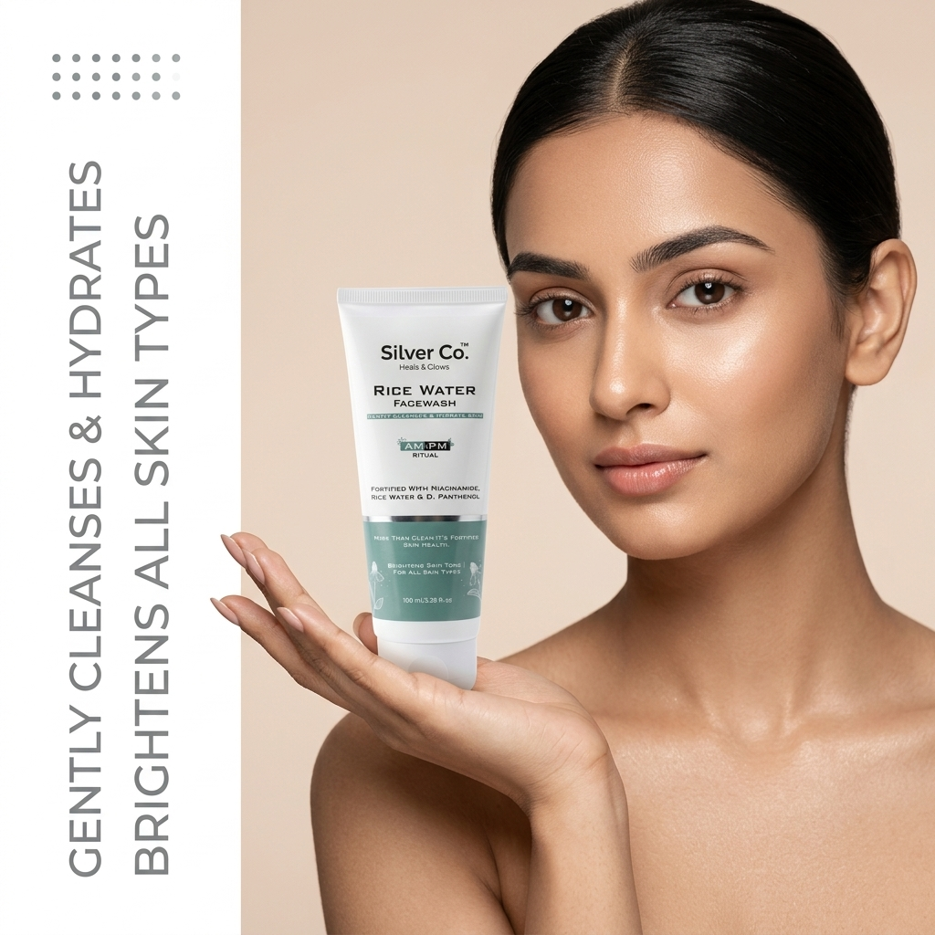 Silver Co Rice Water Face Wash with Niacinamide & Panthenol