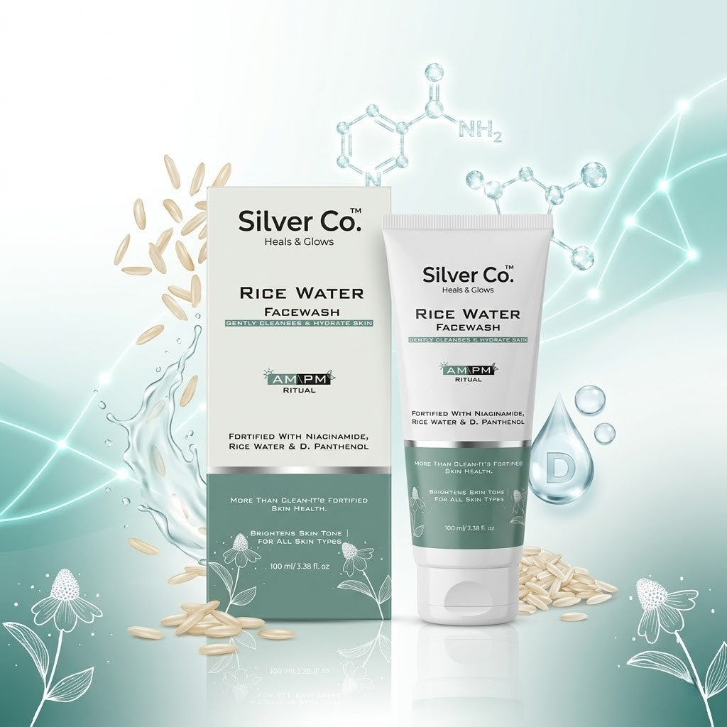 Silver Co Rice Water Face Wash with Niacinamide & Panthenol