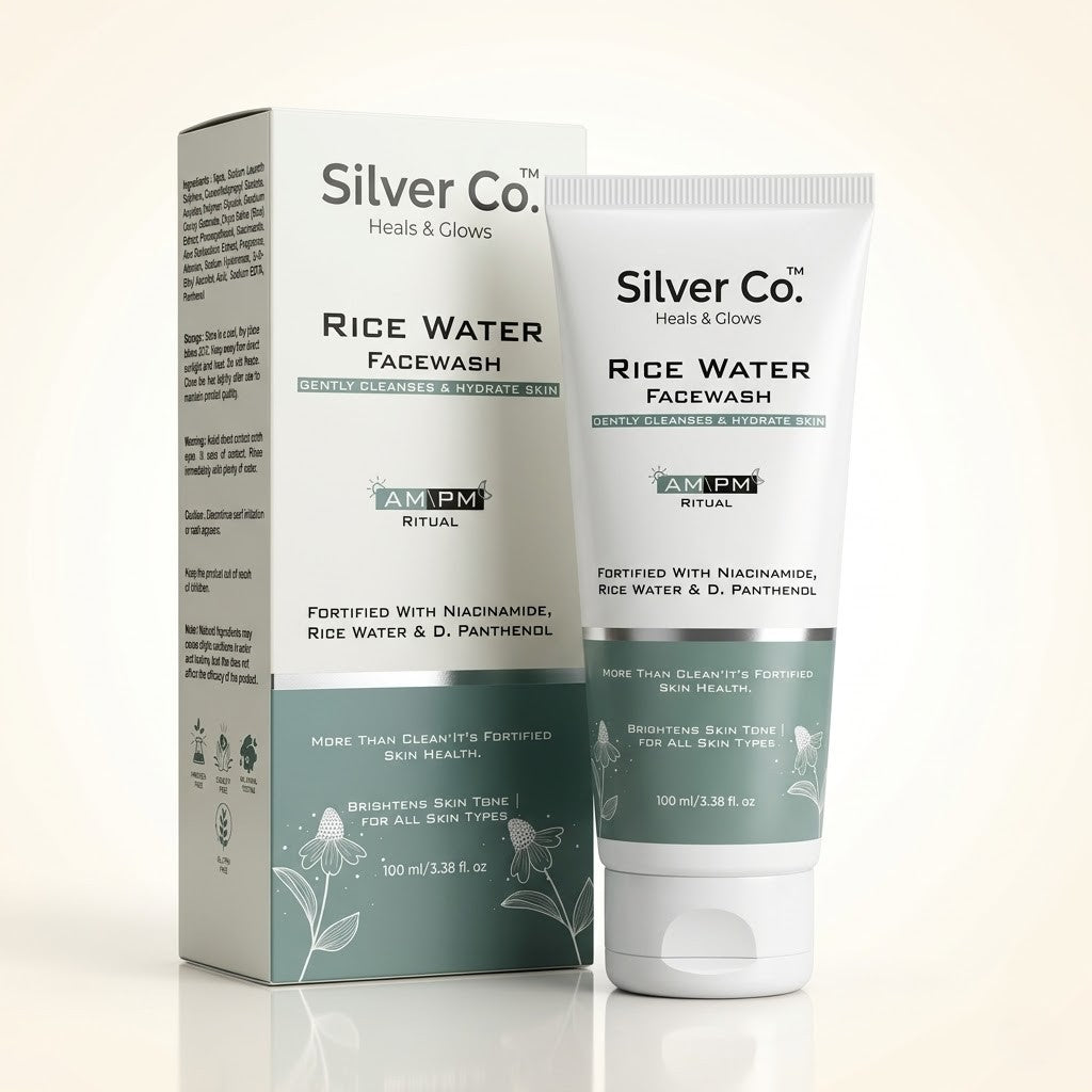 Silver Co Rice Water Face Wash with Niacinamide & Panthenol