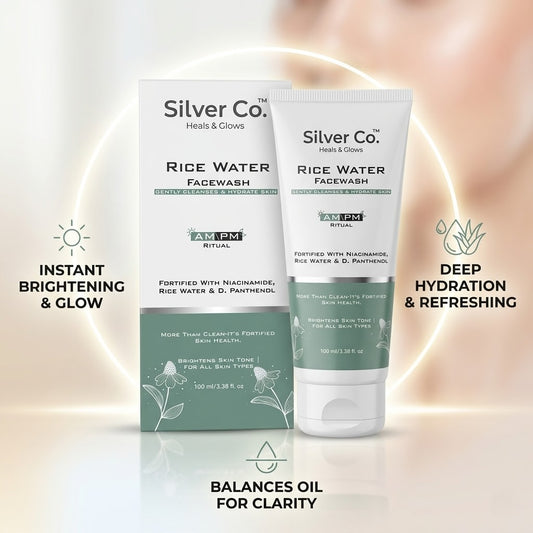 Silver Co Rice Water Face Wash with Niacinamide & Panthenol
