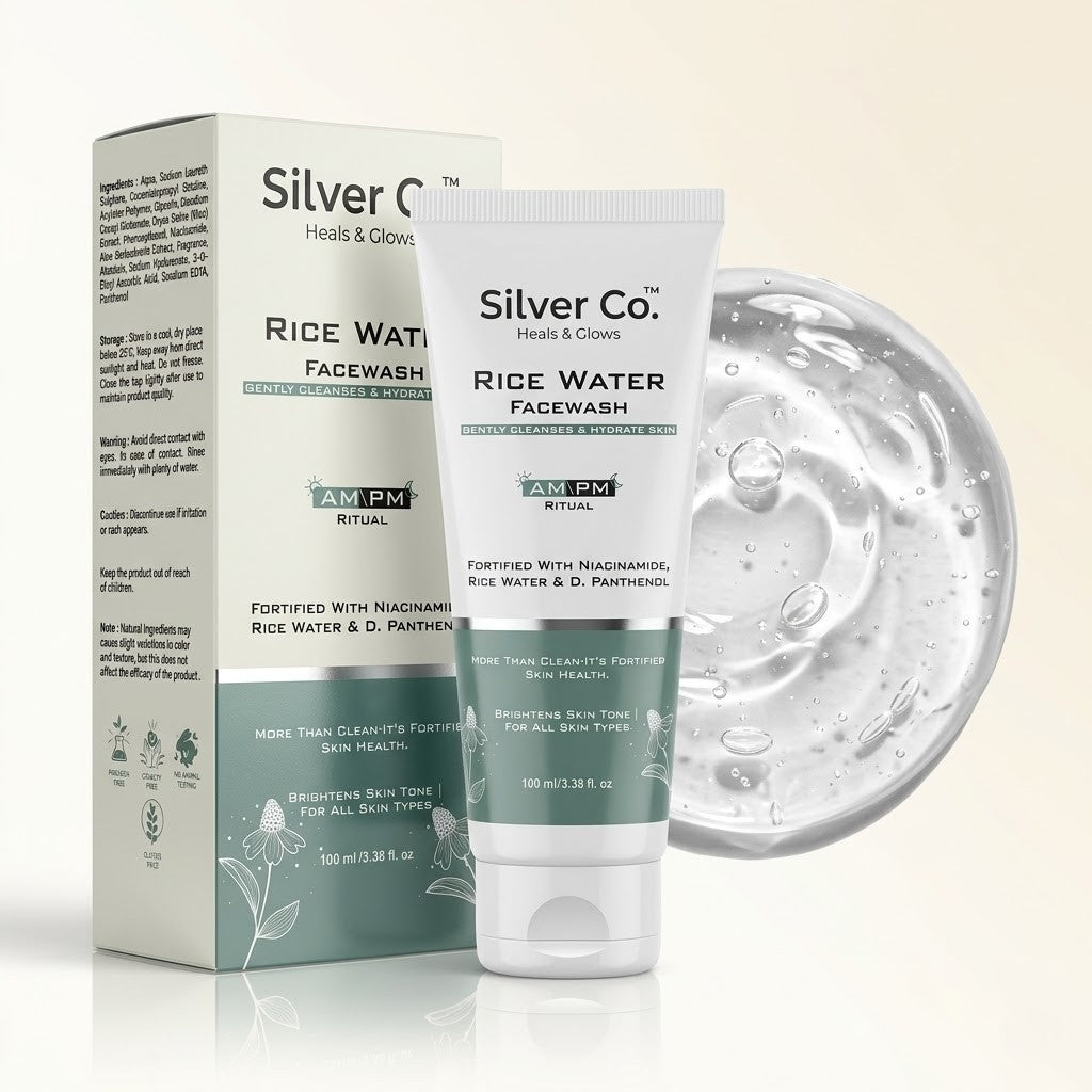 Silver Co Rice Water Face Wash with Niacinamide & Panthenol